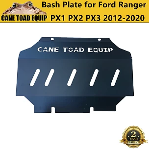 Image of  3mm Bash Plate Fits Ford Ranger PX123 2012-2021 Front Engine Sump Guard Black 4WD