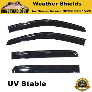 Image of Weathershields Weather shields slim Window Visors for Nissan Navara NP300 15-20