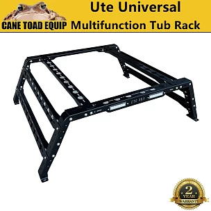 Image of Ute Universal Tub Rack Ladder Rack Roof Multifunction Cage 4X4 Steel Carrier