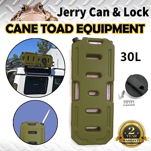 Image of 30L Jerry Can Heavy Duty Fuel Container with bracket (Army Green) 